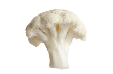 Cauliflower isolated on white background. Ripe fresh cauliflower Clipping Path.