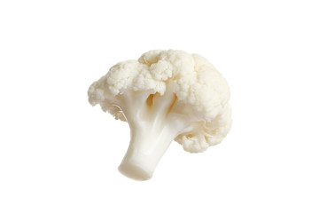 Cauliflower isolated on white background. Ripe fresh cauliflower Clipping Path.