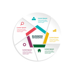 Business Infographic Template. Modern Infographics Timeline Design Template. Vector Illustration