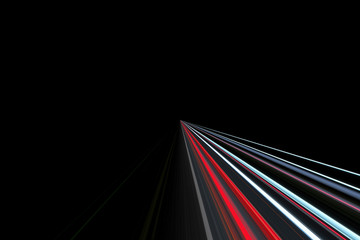 lights of cars with night. abstract