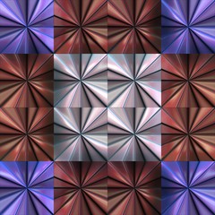  3D render seamless polished pattern background tile