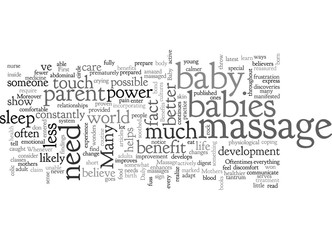 benefits of a baby massage