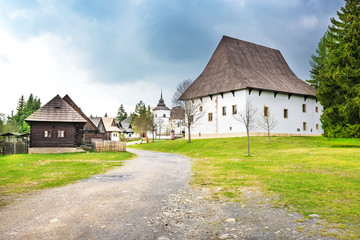Fototapeta na wymiar A walk through traditional village Pribylina in Liptov region (SLOVAKIA)