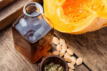 Natural pumpkin seed oil
