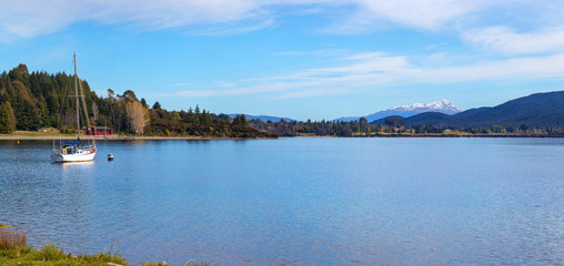 Lake Te Anau panorama, South Island, New Zealand
