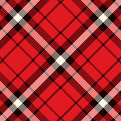 Tartan Pattern in Red, White and Black.