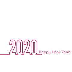 Creative happy new year 2020 design card. Vector illustration.