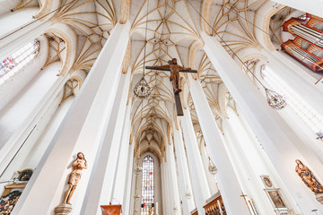 interior of the Frauenkirche church