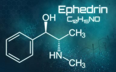 Chemische Formel von Ephedrin