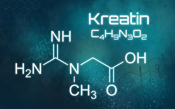 Chemische Formel von Kreatin