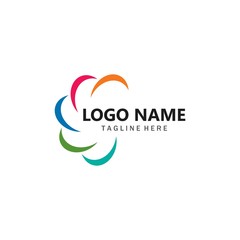 Business Vortex vector illustration icon Logo Template