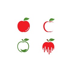 Apple logo template vector illustration design 