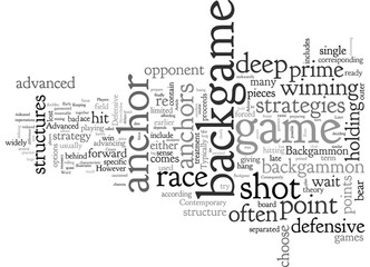 Backgammon Strategy Advanced Backgame Advice