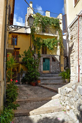 Maranola, Italy, 10/19/2019. Tourist trip in an ancient medieval town