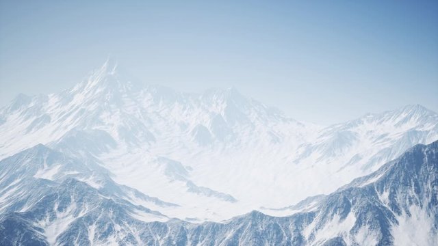 arctic mountains in northern Norway at winter