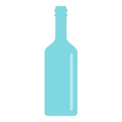 Empty bottle icon. Flat illustration of empty bottle vector icon for web design