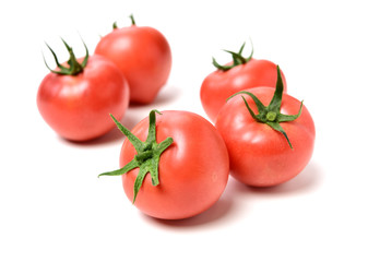 fresh tomato isolated on white background