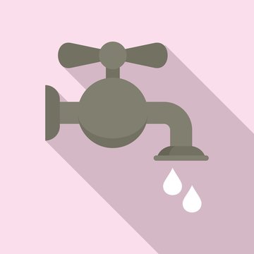 recommend clip art: Water tap icon. Flat illustration of water tap vector icon for web design