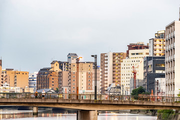 Fukuoka Naka River sunset Yatai Food stall