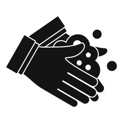 Hand washing icon. Simple illustration of hand washing vector icon for web design isolated on white background