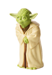 Naklejka premium Plastic figurine of Master Yoda
