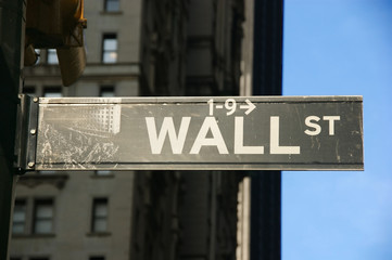 Obraz premium Wall Street Sign