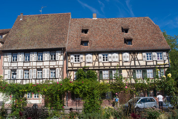 Fototapeta na wymiar Maisons quai d'Anselmann, Wissembourg