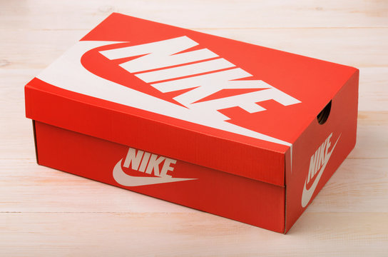 Red Nike shoes box