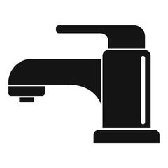 Kitchen faucet icon. Simple illustration of kitchen faucet vector icon for web design isolated on white background