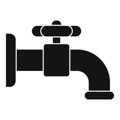 Garden water tap icon. Simple illustration of garden water tap vector icon for web design isolated on white background