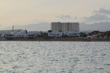 Beautiful sunset, sea, nature background 
