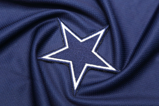 Download wallpapers Dallas Cowboys flag, 4k, blue and white 3D