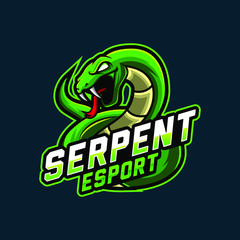 Snake Mascot Logo for Gaming, Stream Channel or Community
