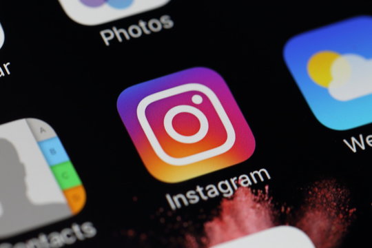BANGKOK, THAILAND -JUNE 19: Instagram Newl Icon on IPhone screen on June 19