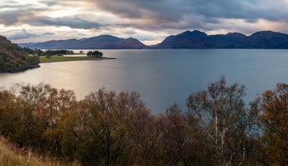 the beautiful kentallen bay in the argyll region of the highlands of scotland near glencoe and fort...
