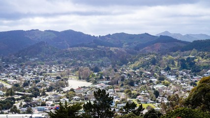 Fototapeta na wymiar Gisborne City Viewpoint on the Hilltop, New Zealand