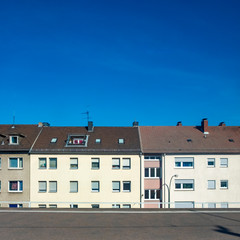 typical facade of living area