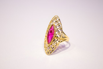 Fototapeta premium ring with diamonds