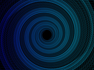 Geometric abstract technology and science background. 3D