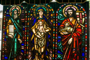 Obraz premium stained glass window on the Madrid trail
