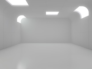 Abstract modern architecture background. 3D