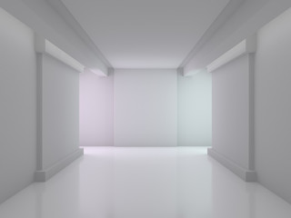 Abstract modern architecture background. 3D