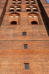 Bell Tower of gothic church in Gdansk