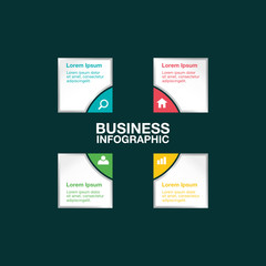Business Infographic Template. Modern Infographics Timeline Design Template. Vector Illustration