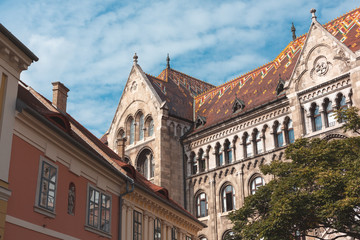 Fototapeta na wymiar National Archives of Hungary Building