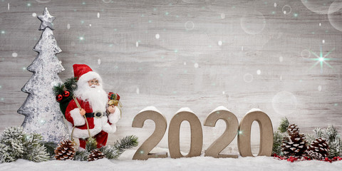 Weihnachtshintergrund und Silvester 2020
