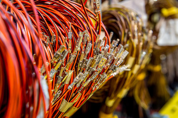 Coils of electrical wires for installation in cars