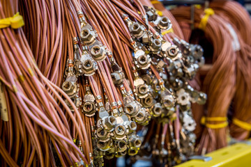 Coils of electrical wires for installation in cars