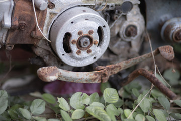 close up of an engine