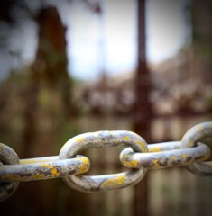Naklejka premium Rusty chain